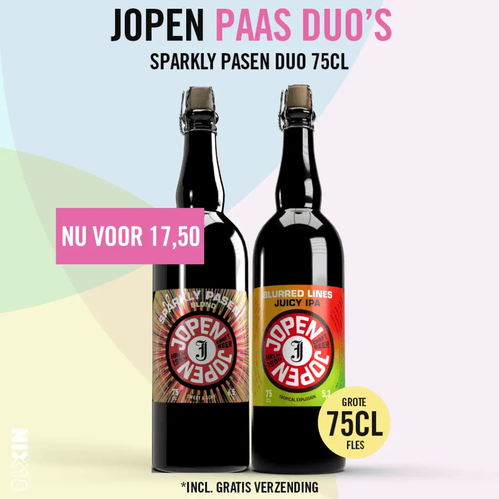 Jopen Paasduo’s: Blurred Lines NEIPA & Sparkly Pasen Blond 2x75CL