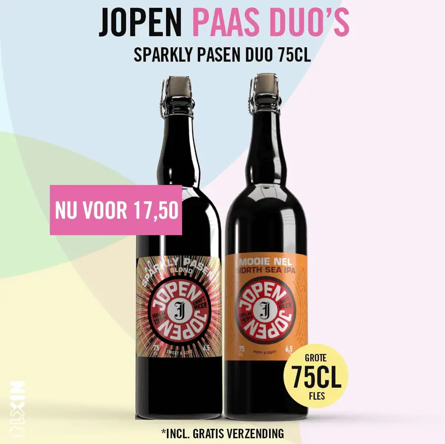 Jopen Paasduo’s: Mooie Nel IPA & Sparkly Pasen Blond 2x75CL