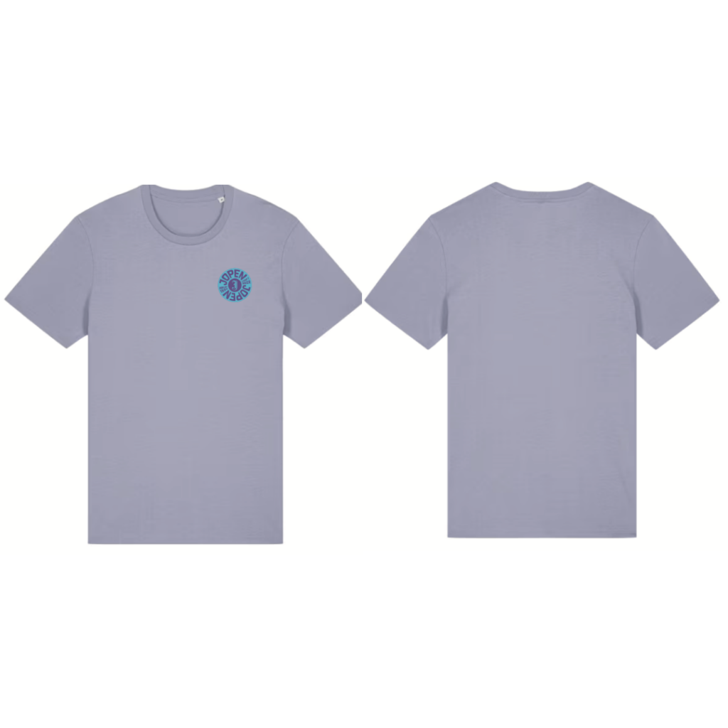Jopen Premium Shirt: Lila met geborduurd logo | Unisex