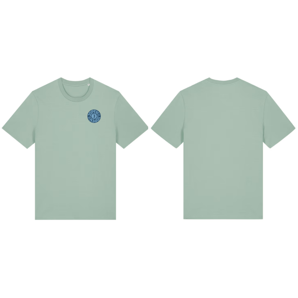 Jopen Premium Shirt: Green met geborduurd logo | Unisex